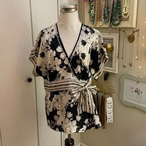 White House Black Market Kimono Silk Top